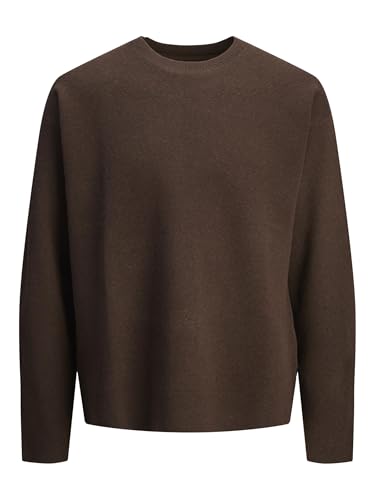 JACK&JONES Herren Jprblabradfort Knit Crew Neck Strickpullover, Slate Black, Large von JACK & JONES