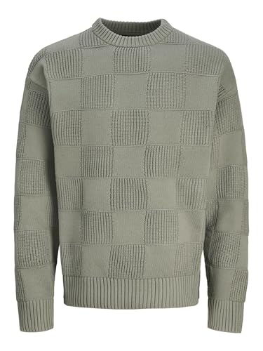 JACK & JONES Male Strickpullover Kariert Strickpullover von JACK & JONES