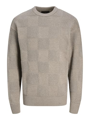 JACK & JONES Male Strickpullover Kariert Strickpullover von JACK & JONES