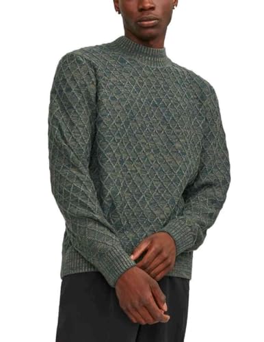 JACK & JONES Male Strickpullover Mock Neck von JACK & JONES