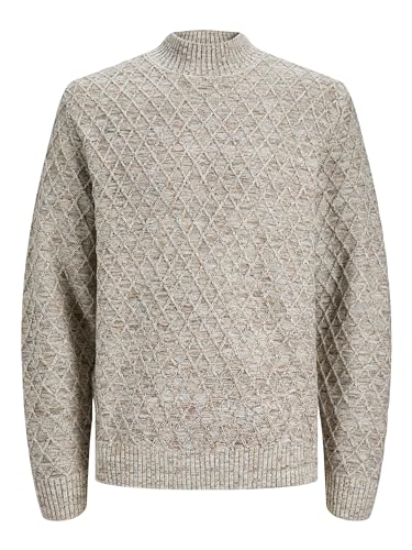 JACK & JONES Male Strickpullover Mock Neck von JACK & JONES