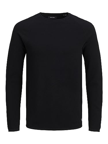 JACK & JONES Herren Strickpullover Rundhals Basic Langarm Sweater Baumwolle Shirt JJEHILL JACK & JONES Herren Strickpullover Rundhals Basic Langarm Sweater Baumwolle Shirt JJEHILL von JACK & JONES