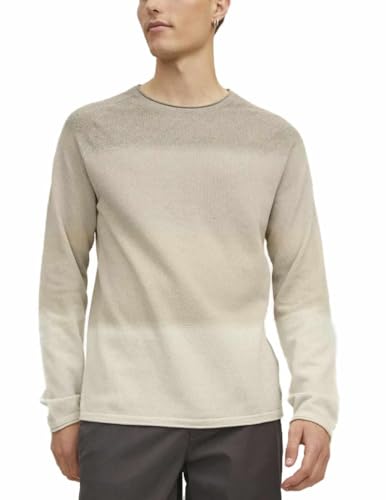 JACK & JONES Herren Strickpullover Rundhals Basic Langarm Sweater Baumwolle Shirt JJEHILL von JACK & JONES