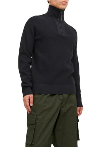 JACK & JONES Male Viertel-Reißverschluss Einfarbig Viertel-Reißverschluss von JACK & JONES