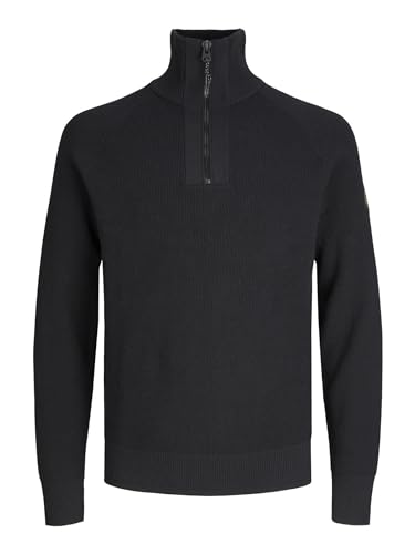 JACK & JONES Male Viertel-Reißverschluss Einfarbig Viertel-Reißverschluss von JACK & JONES