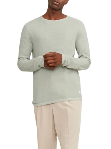 JACK & JONES Male Strickpullover mit Rundhals Strukturiert Strickpullover mit Rundhals von JACK & JONES