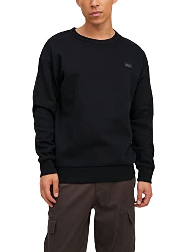 JACK & JONES Herren Jcoclassic Crew Neck Noos Sweatshirt, Black/Fit:relaxed,L von JACK & JONES