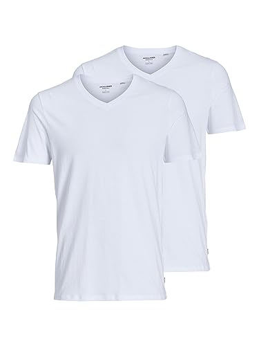 JACK & JONES Male T-Shirt 2er-Pack Einfarbig T-Shirt von JACK & JONES