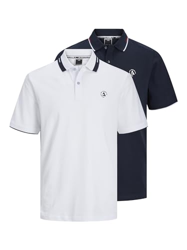 JACK & JONES Jcohass Logo Polo Ss Sn Mp von JACK & JONES