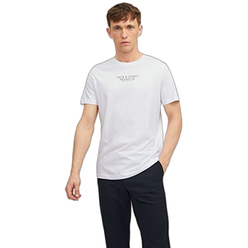 JACK&JONES Premium Mens White Crew Neck S/S von JACK & JONES