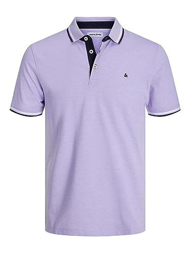 JACK & JONES Male T-Shirt Einfarbig Polo T-Shirt von JACK & JONES