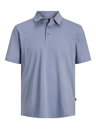 JACK & JONES Male T-Shirt Einfarbig Polokragen T-Shirt von JACK & JONES