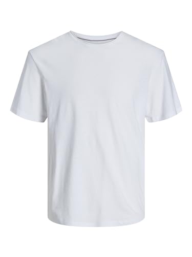 JACK & JONES Male T-Shirt Einfarbig Rundhals T-Shirt von JACK & JONES