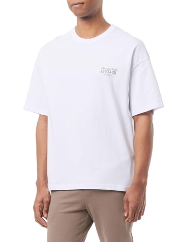 JACK & JONES Male T-Shirt Gedruckt Rundhals T-Shirt von JACK & JONES