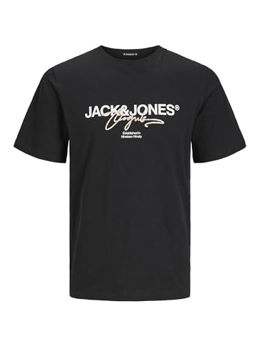 JACK & JONES Male T-Shirt Gedruckt Rundhals T-Shirt von JACK & JONES