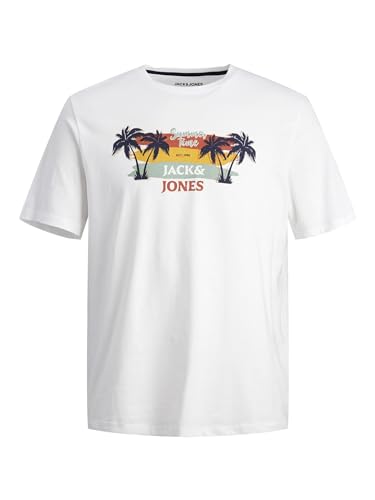 JACK & JONES Male T-Shirt Gedruckt Rundhals T-Shirt von JACK & JONES