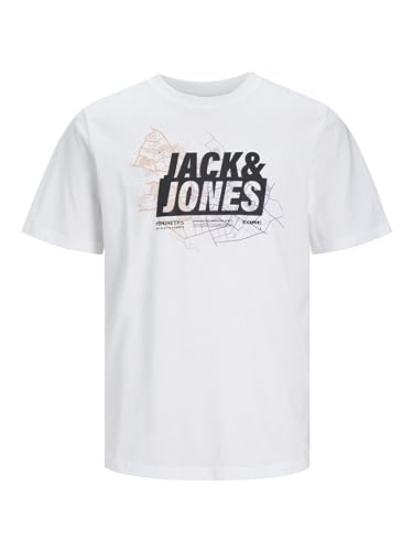 JACK & JONES Male T-Shirt Gedruckt Rundhals T-Shirt von JACK & JONES