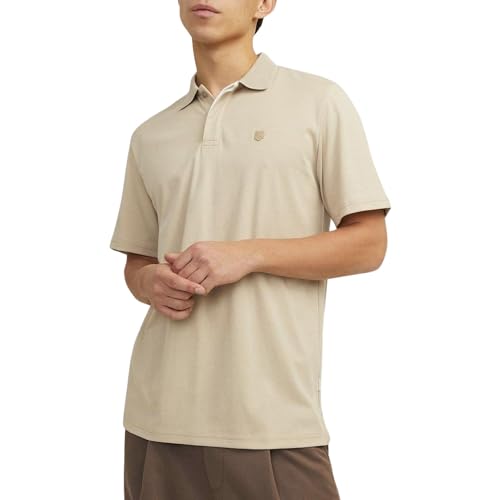 JACK & JONES Male Poloshirt Einfarbig Polokragen Poloshirt von JACK & JONES