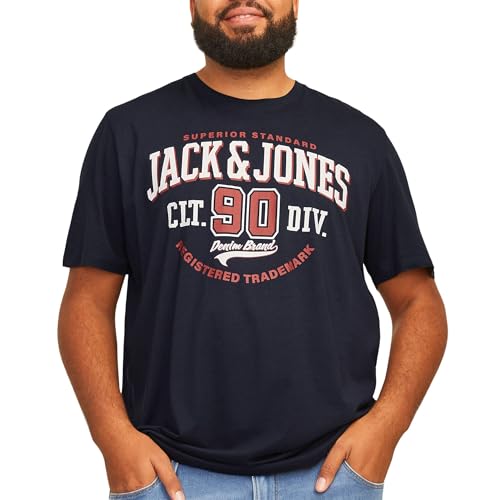 JACK & JONES Male T-Shirt Plus Size Logo T-Shirt von JACK & JONES