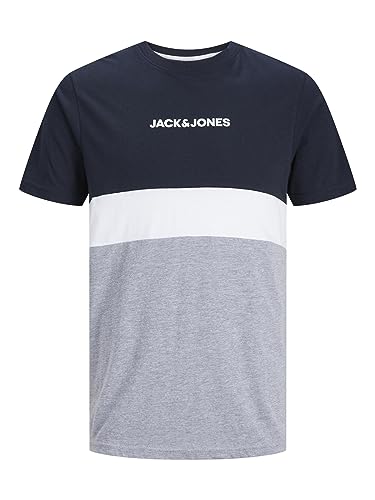 JACK & JONES Male T-Shirt Plus Size Colour Blocking T-Shirt von JACK & JONES