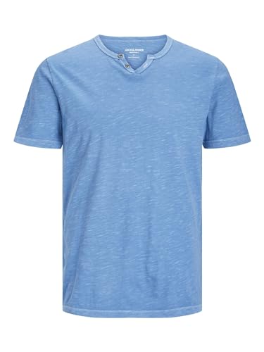 JACK & JONES Male T-Shirt Meliert GETEILTER Kragen T-Shirt von JACK & JONES