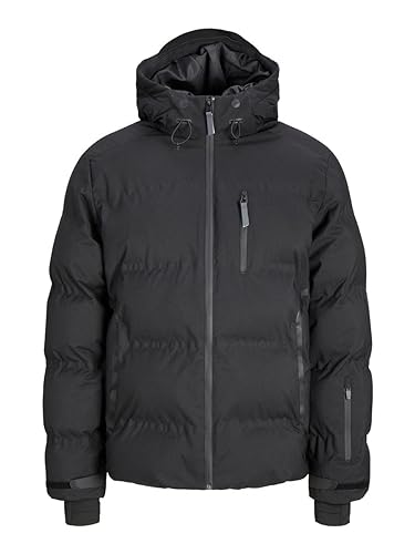 JACK&JONES Herren JCOSWEEP Puffer SN Jacke, Black, S von JACK & JONES