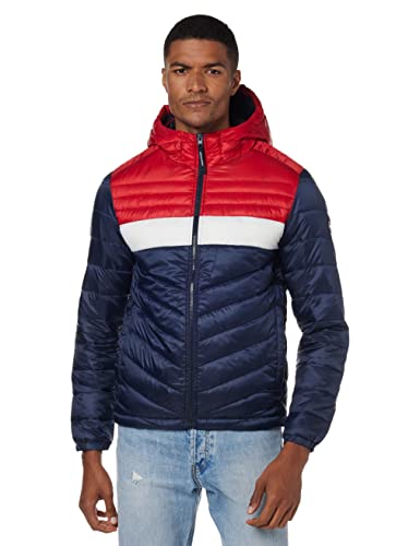 JACK & JONES Herren Jjehero Puffer Hood Sn Gesteppt, Navy Blazer 4, L EU von JACK & JONES