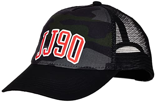 JACK&JONES Men's JACCONAN CAMO Trucker Baseball Cap, Black, ONE Size von JACK & JONES