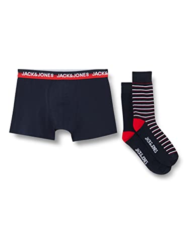 JACK&JONES Men's JACMAZON GIFTBOX Boxershorts & Socken, Navy Blazer/Pack:Navy Blazer-Navy Blazer, L von JACK & JONES