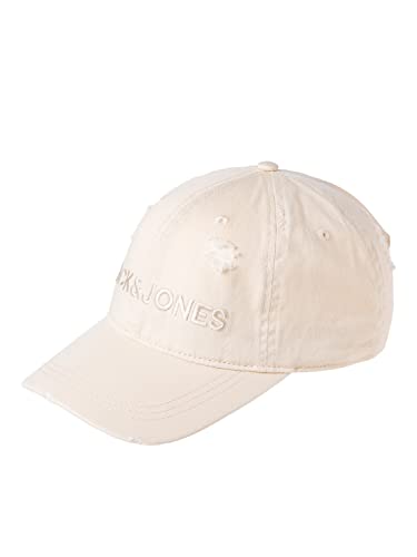 JACK & JONES Men's JACORLANDO Cap, Oatmeal, ONE Size von JACK & JONES