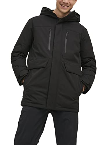 JACK & JONES Herren Jcobach Parka, Schwarz, XL EU von JACK & JONES