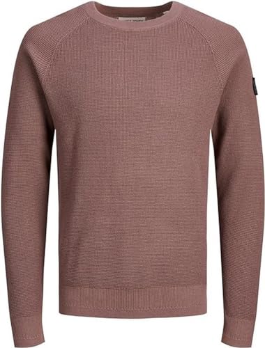 JACK & JONES Men's JCOCLASSIC Waffle Knit Crew Neck NOOS Strickpullover, Twilight Mauve, XL von JACK & JONES