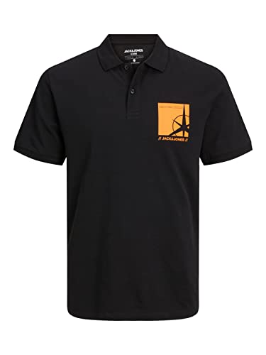 JACK & JONES Men's JCOCONRAD Polo SS FST Poloshirt, Black, M von JACK & JONES