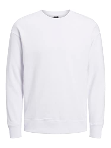 JACK & JONES Men's JCOEDITION Sweat Crew Neck Sweatshirt, White, XL von JACK & JONES