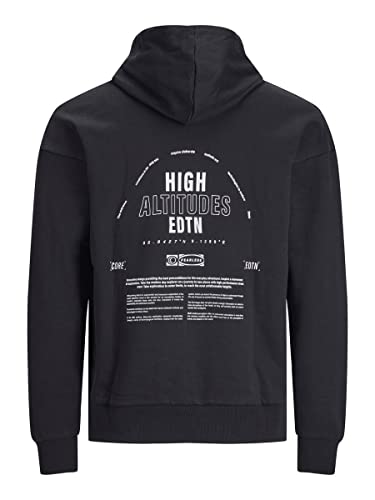 JACK & JONES Men's JCOEDITION Sweat Hood Sweatshirt, Black, M von JACK & JONES