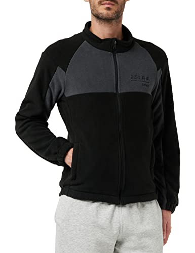 Jack & Jones Herren JCOMONO Fleece Jacket Fleecejacke, Black, l von JACK & JONES