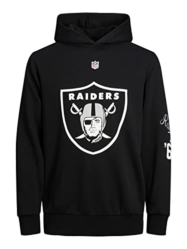 JACK & JONES Men's JCONFL Sweat Hood SS23 Kapuzenpullover, Black, L von JACK & JONES