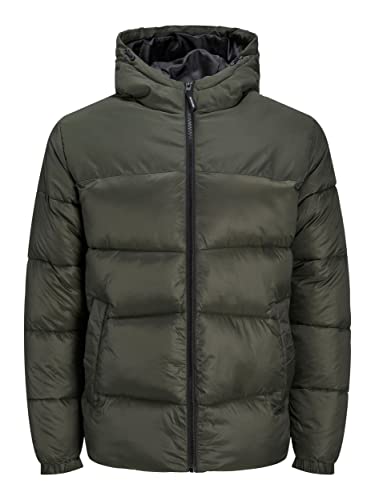 JACK&JONES Men's JJCHILI Puffer Hood Quilted Jacket, Rosin/Detail:SOLID, L von JACK & JONES