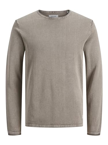 JACK&JONES Men's JJELEO Knit Crew Neck NOOS, Crockery, XS von JACK & JONES