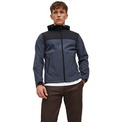 JACK & JONES Men's JJEMARVIN Hood NOOS Softshell Jacke, Ombre Blue, XL von JACK & JONES