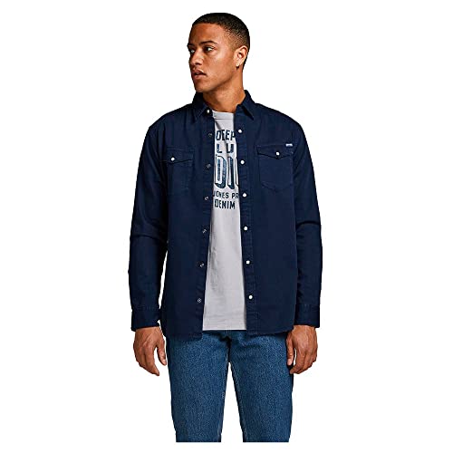 JACK & JONES Herren Jjesheridan skjorte L/S Noos Shirt, Dark Navy, XS EU JACK & JONES Herren Jjesheridan skjorte L/S Noos Shirt, Dark Navy, XS EU von JACK & JONES