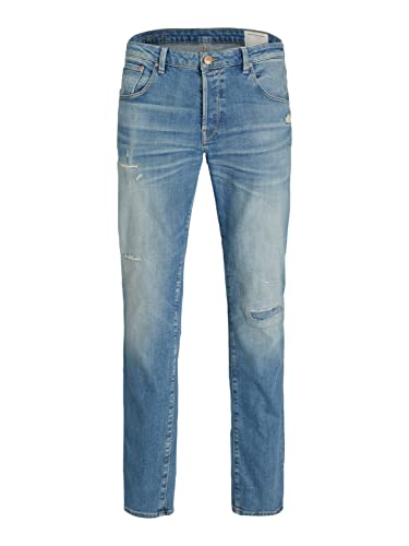 JACK & JONES Men's JJITIM JJDAVIS JOS 474 Jeans, Blue Denim, 28W / 30L von JACK & JONES