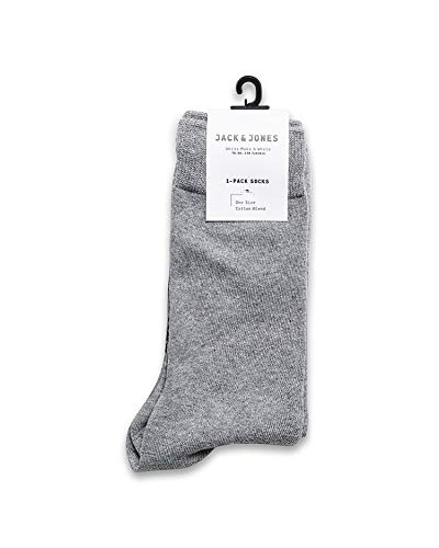 JACK & JONES Herren Jjjens Sock Noos JJJENS SOCK NOOS, Grey Melange, Einheitsgröße von JACK & JONES