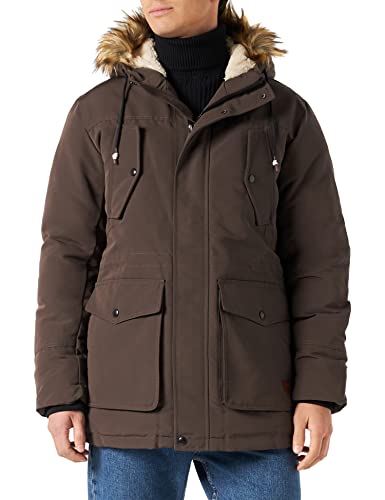 JACK&JONES Men's JJTIMO Parka Jacket, Mulch, M von JACK & JONES