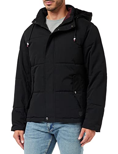 JACK&JONES Men's JJTIMO Puffer Quilted Jacket, Black, XXL von JACK & JONES