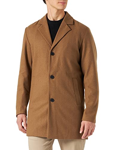 JACK&JONES Men's JJTOMMY Wool Coat Jacket, Khaki, M von JACK & JONES