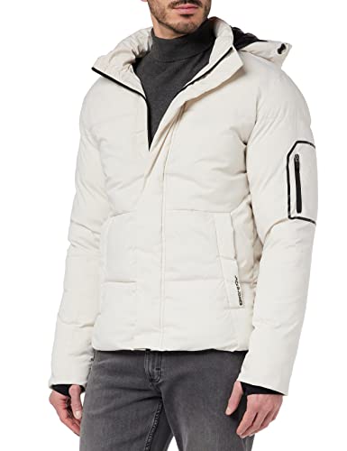 JACK&JONES Men's JJWEB Puffer Quilted Jacket, Moonbeam, XL von JACK & JONES