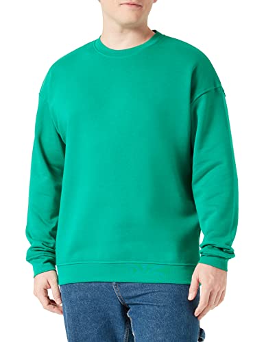 Jack & Jones Men's JORBRINK Sweat Crew Neck NOOS Sweatshirt, Lush Meadow/Fit:Cropped Box/Brushed, L von JACK & JONES