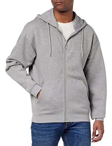 Jack & Jones Men's JORBRINK Sweat Zip Through Hood Kapuzenjacke, Light Grey Melange, XL von JACK & JONES