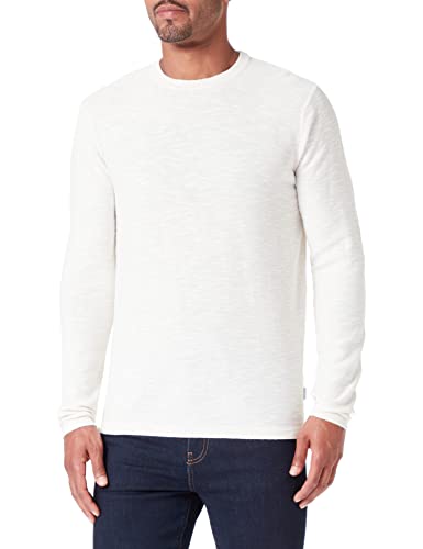 JACK & JONES Men's JORCRAYON Knit Crew Neck Strickpullover, Cloud Dancer, XL von JACK & JONES